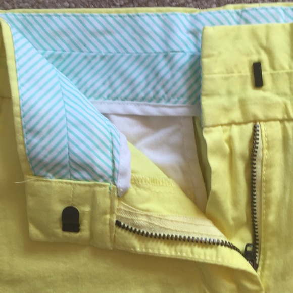 J. Crew yellow chino shorts - Picture 3 of 4